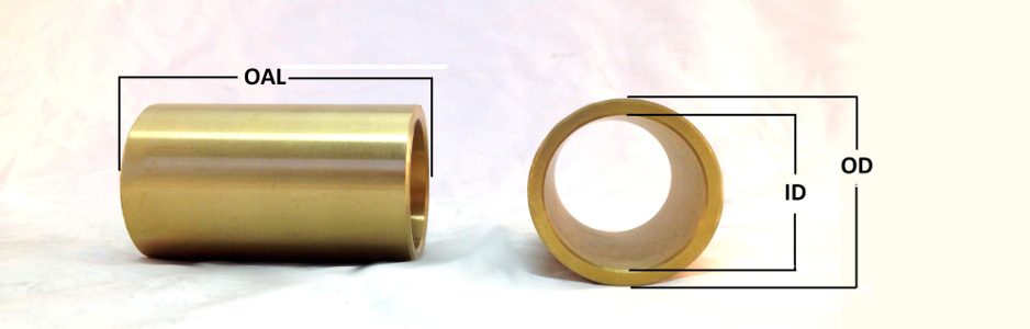 ID x 1.377 in OD x 2.5 in Length Genuine Oilite SAE 841 Sintered Bronze Sleeve Bearing 1.127 in ID x 1.377 in OD x 2.5 in Length Genuine Oilite SAE 841 Sintered Bronze Sleeve Bearing 1.127 in