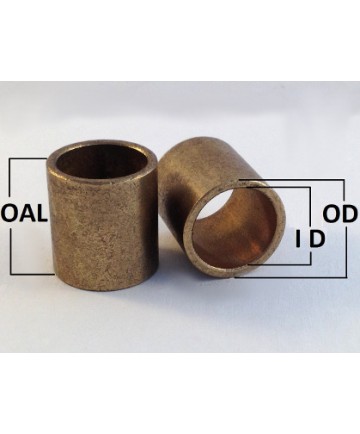 AA-101-8 | Oil Impregnated Bronze Sleeve | 1/8 ID x 3/16 OD x 5/32 OAL