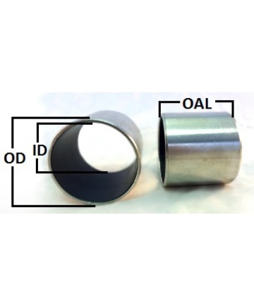 10BU12 Sleeve, BU (PTFE Composite),  5/8 " ID x 23/32 " OD x  3/4 " OAL