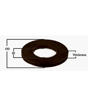 BBTW024040004 | BB-16 Sintered Iron/Copper Washer | 3/4 ID x 1-1/4 OD x 1/8 THIC