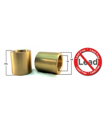 EBCB242810 | Lead Free Cast Bronze Sleeve Bushing | 1-1/2 ID x 1-3/4 OD x 1-1/