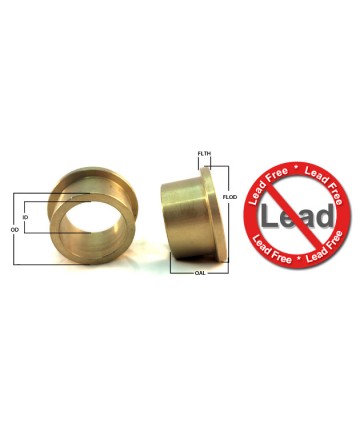 EBCF323616 | Lead Free Cast Bronze Flanged | 2 ID x 2-1/4 OD x 2 OAL 2-1/2 FLOD