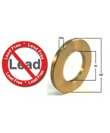 EBTW163202 | Lead Free Cast Bronze Thrust Washer | 1 ID x 2 OD x 1/8 THICK