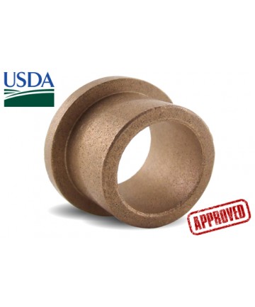 ECOF030504 | USDA Approved Oil Impregnated Flanged | 3/16 ID x 5/16 OD x 1/4 OAL