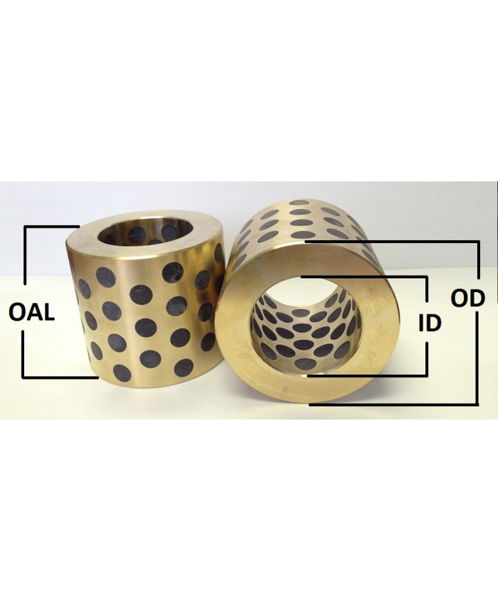 HB100120100 Metric Graphite Plugged Sleeve 100 ID x 120 OD x 100 OAL