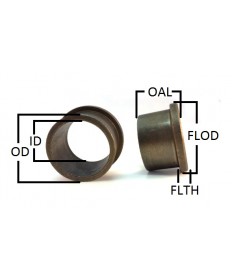 BBEF162212 | BB-16 Sintered Iron/Copper Flanged | 1 ID x 1-3/8 OD x 3/4 OAL x 1-