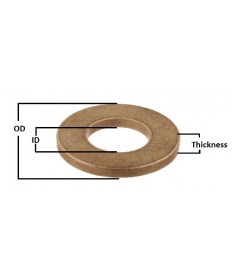 EXEW162401 | Oil & PTFE Impregnated Washer | 1 ID x 1-1/2 OD x 1/16 THICK
