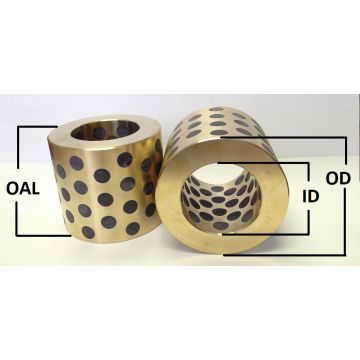 HB-100120100 | Metric Graphite Plugged Sleeve | 100 ID x 120 OD x 100 OAL