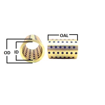 HBN-243230 1.50 IN ID x 2.00 IN OD x 1.875 IN OAL Enduralube Graphite Plugg