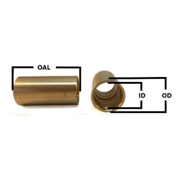 JFB- Bronze Spring Eye Bushing C932 Bronze with Spira-lube Groove